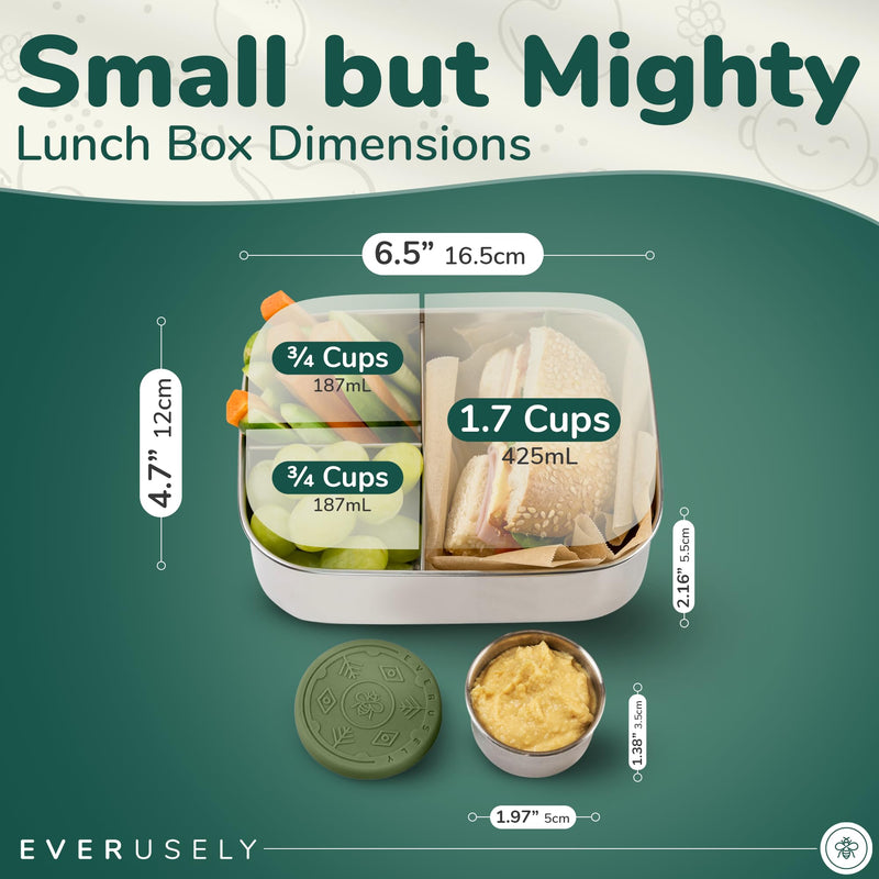 Small Bento Box for Kids - Sage