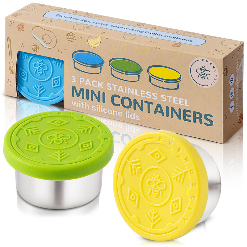 salad dressing container Mini Stainless Steel Sauce Containers