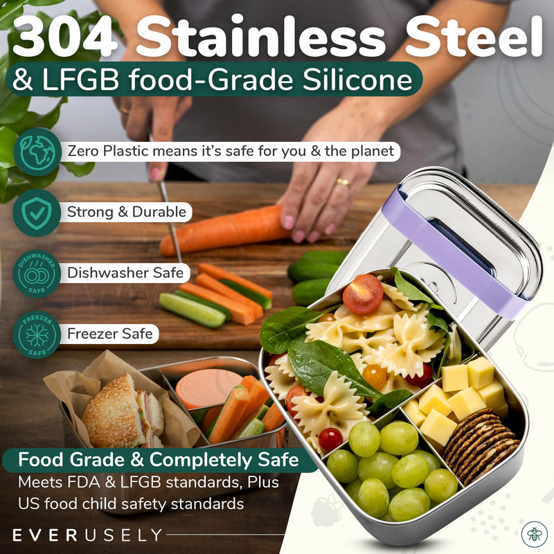 Small Container Bento Small Bento Box for Kids - Lavender – Everusely